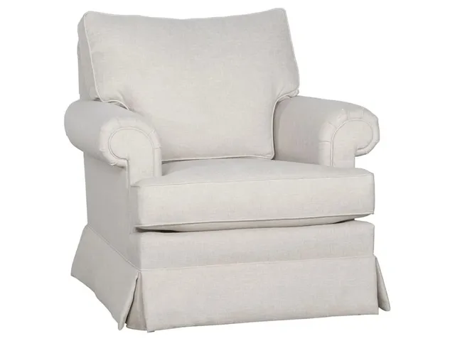 Welted Panel Arm Swivel Glider 