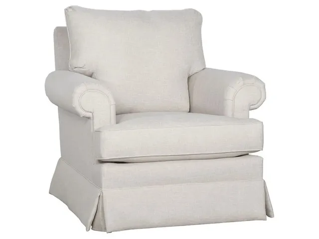 Welted Panel Arm Swivel Glider 