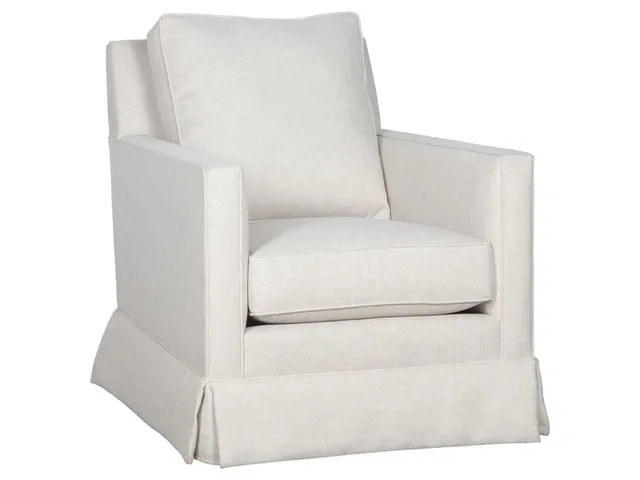 Welted Track Arm Swivel Glider 