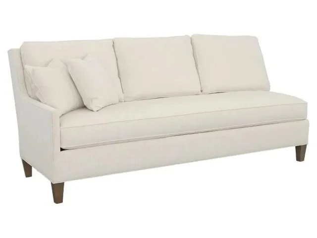 Left Arm Sofa With Tapered Leg 