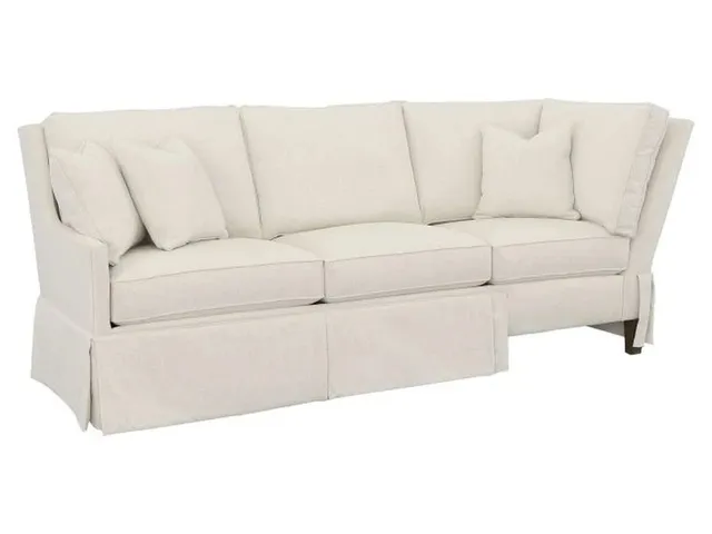 Skirted Left Arm Corner Sofa 