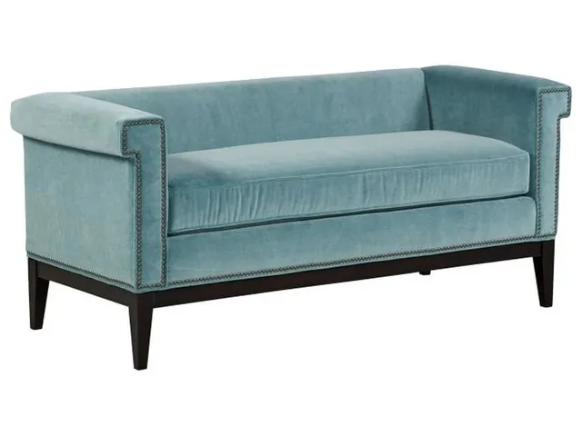 Greek Key Arm With Loose Seat Bench 