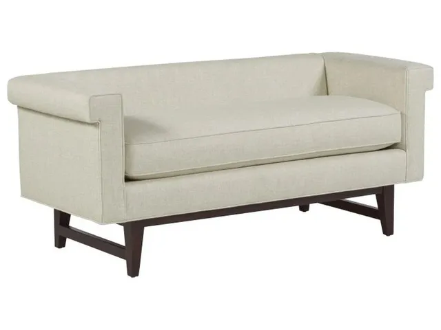 Greek Key Arm With Loose Seat Bench 