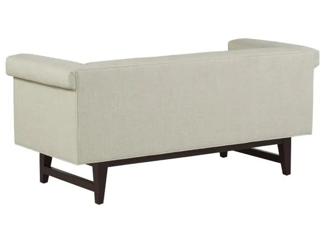 Greek Key Arm With Loose Seat Bench  - Alternative View