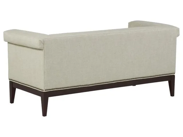 Greek Key Arm With Tight Seat Bench  - Alternative View