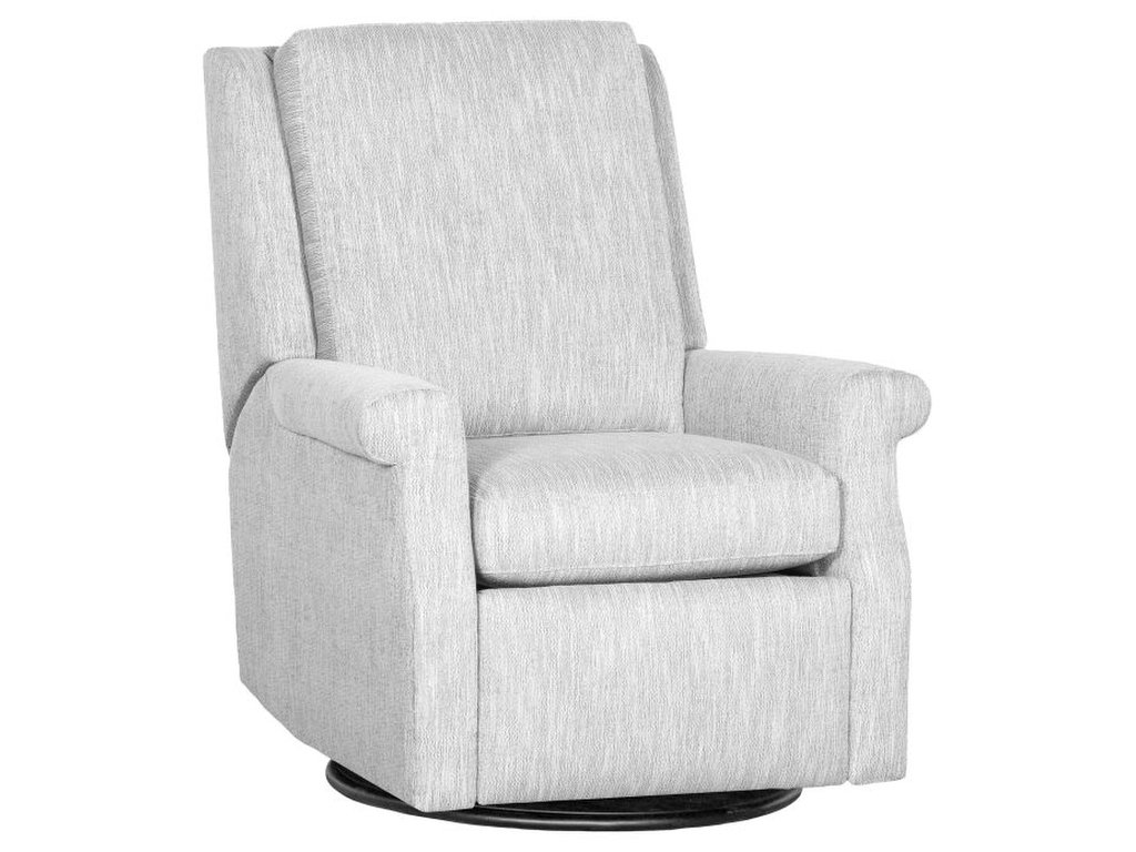 Greek Key Arm Manual Swivel Glider Recliner  - main image