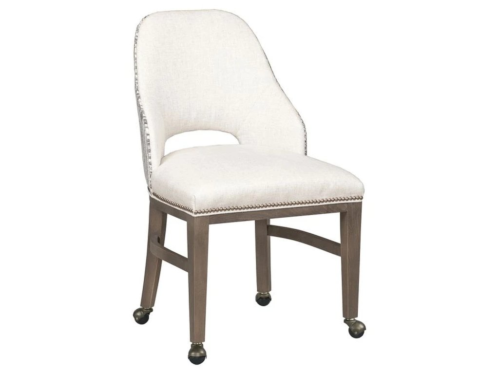 Darien Side Chair With Four Casters  - main image
