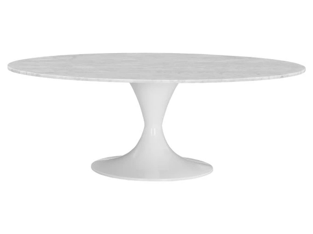 Carrara Marble 54 Oval Table Top  - image 2