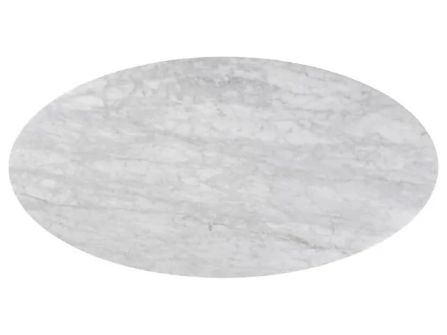Carrara Marble 54 Oval Table Top 