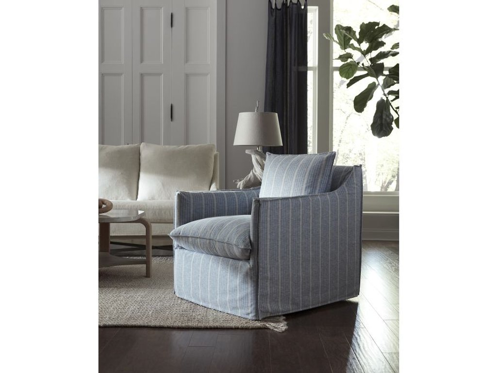 Cape May Slipcovered Swivel Chair  - image 6