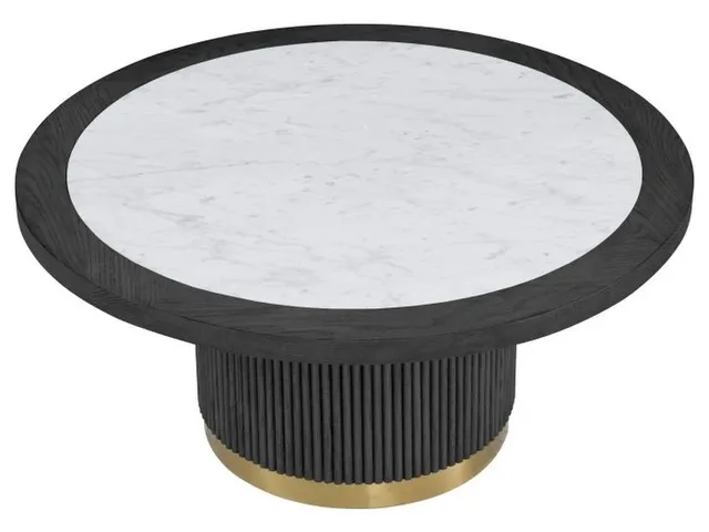 Large Round Bunching Cocktail Table 