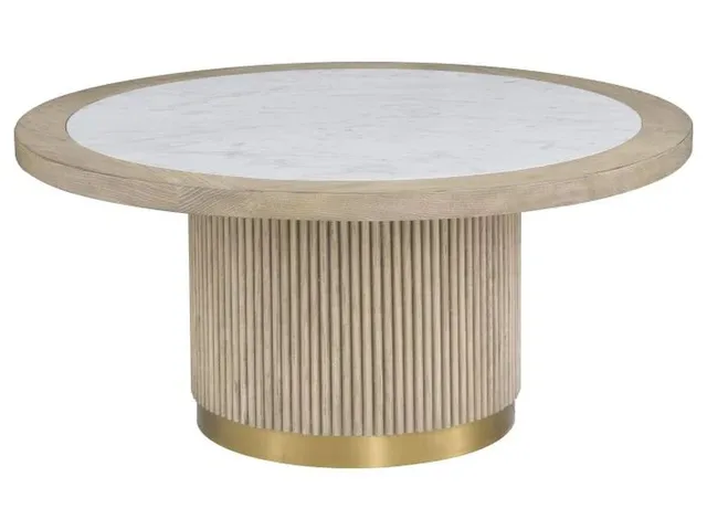 Large Round Bunching Cocktail Table 