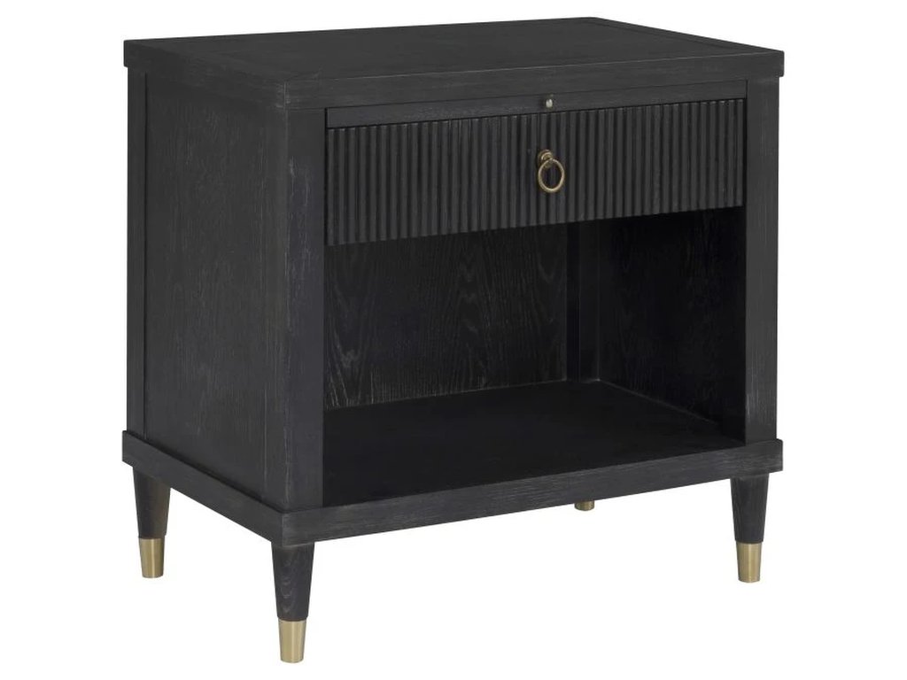 One Drawer Rectangular Nightstand  - main image