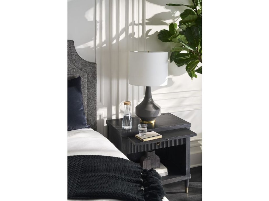 One Drawer Rectangular Nightstand  - image 11