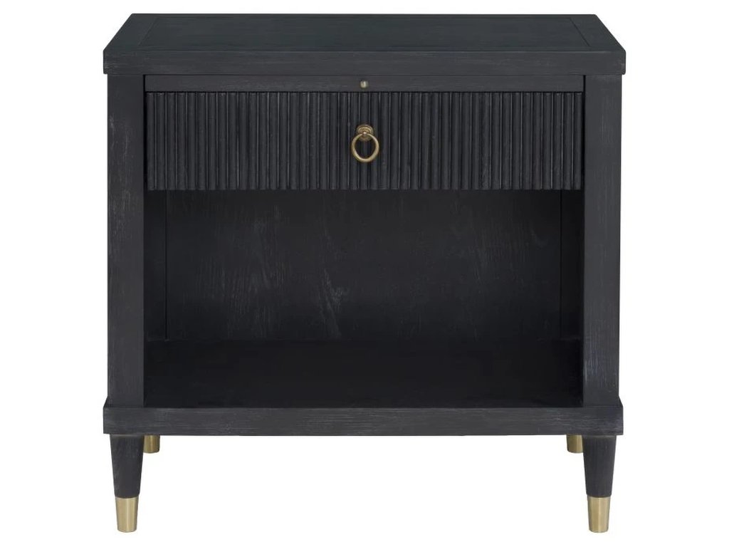 One Drawer Rectangular Nightstand  - image 3