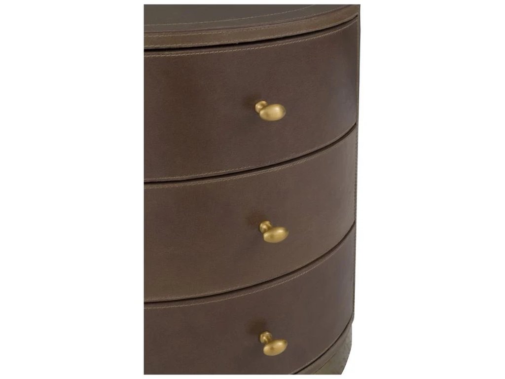 Three Drawer Round End Table  - image 6