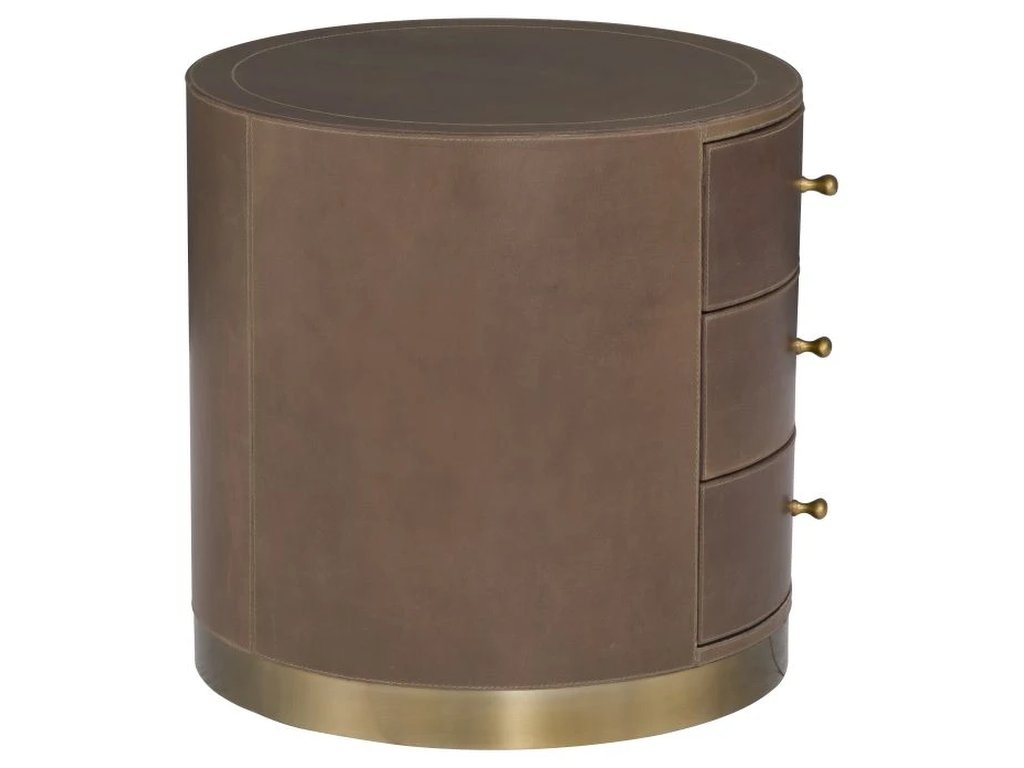 Three Drawer Round End Table  - image 4