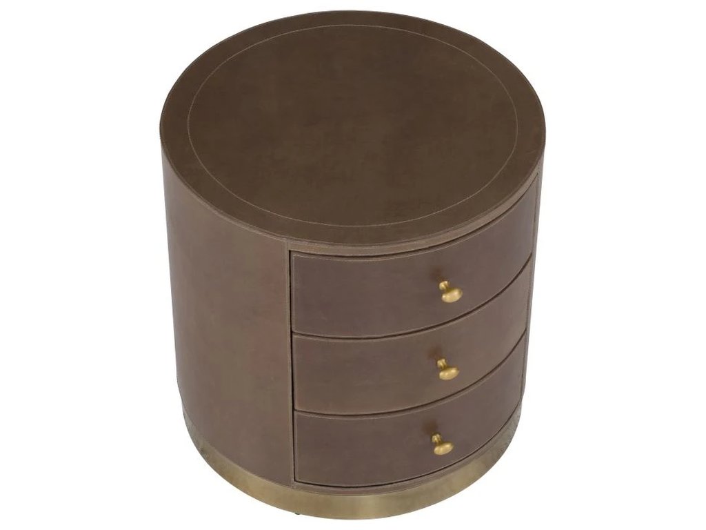 Three Drawer Round End Table  - image 5