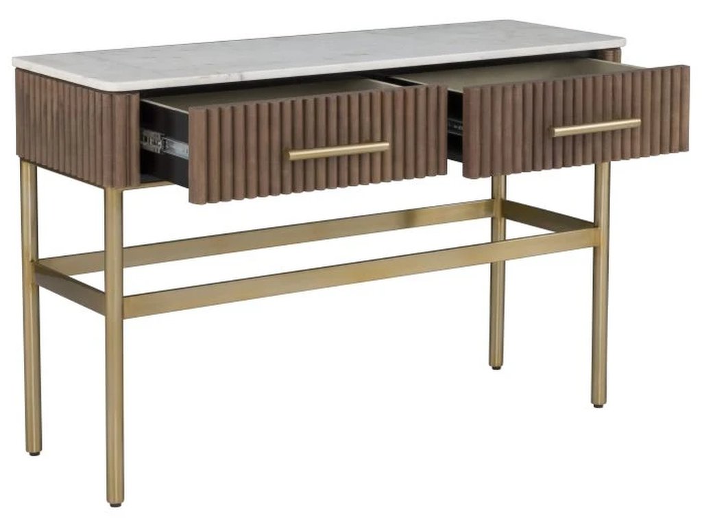 Two Drawer Rectangular Console  - image 1