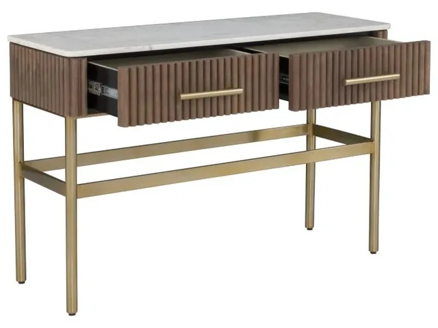 Two Drawer Rectangular Console  - Alternative View