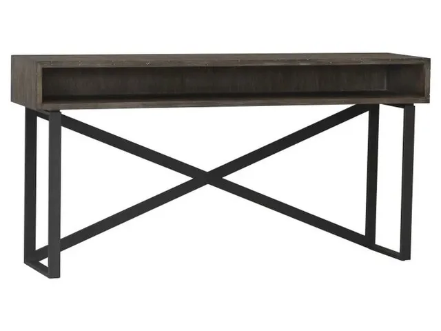 Rustique Open Storage Console Table 