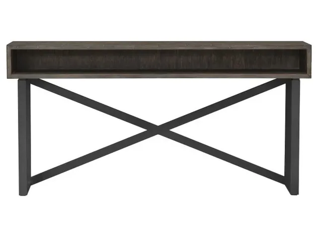 Rustique Open Storage Console Table  - Alternative View