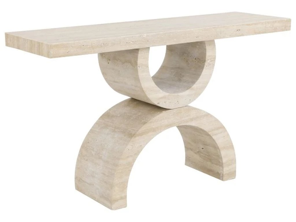 Tivoli Rectangular Travertine Console  - main image