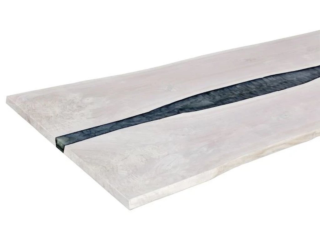 Blonde Crotch Cut Walnut 109 Rectangular River Table Top  - image 2