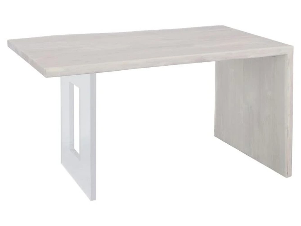 Blonde Crotch Cut Walnut 54 Waterfall Desk  - image 4