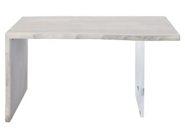 Blonde Crotch Cut Walnut 54 Waterfall Desk  - Alternative View