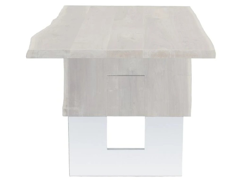 Blonde Crotch Cut Walnut 54 Waterfall Desk  - image 3