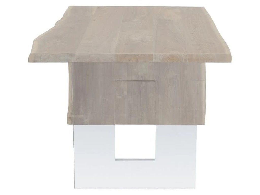 Blonde Crotch Cut Walnut 54 Waterfall Desk  - image 2