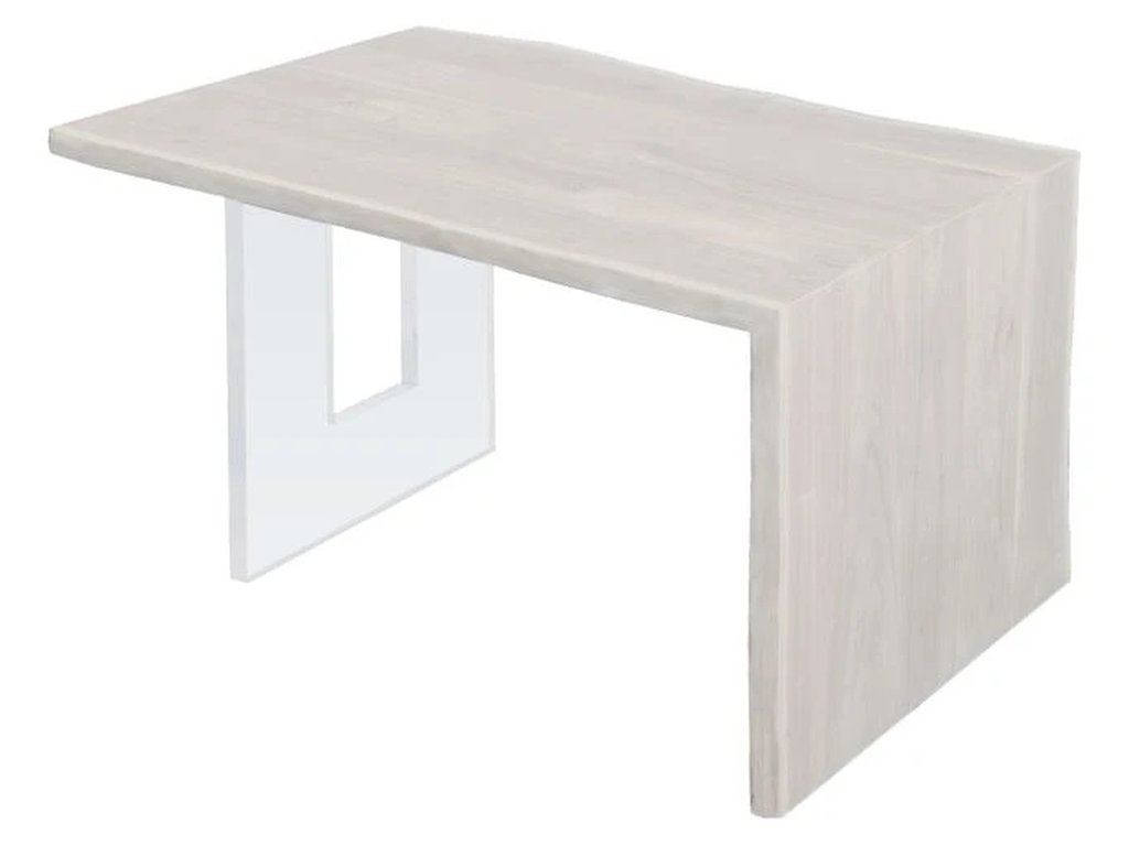 Blonde Crotch Cut Walnut 54 Waterfall Desk  - image 5
