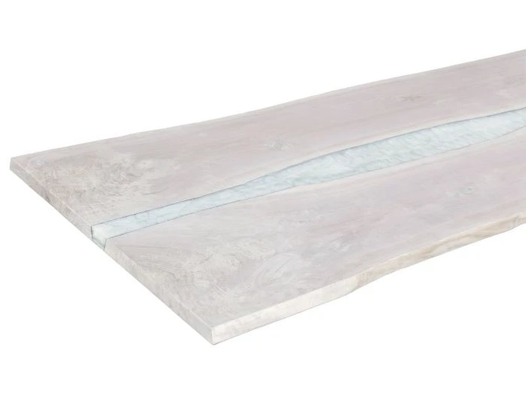 Blonde Crotch Cut Walnut 84 Rectangular River Table Top  - image 2