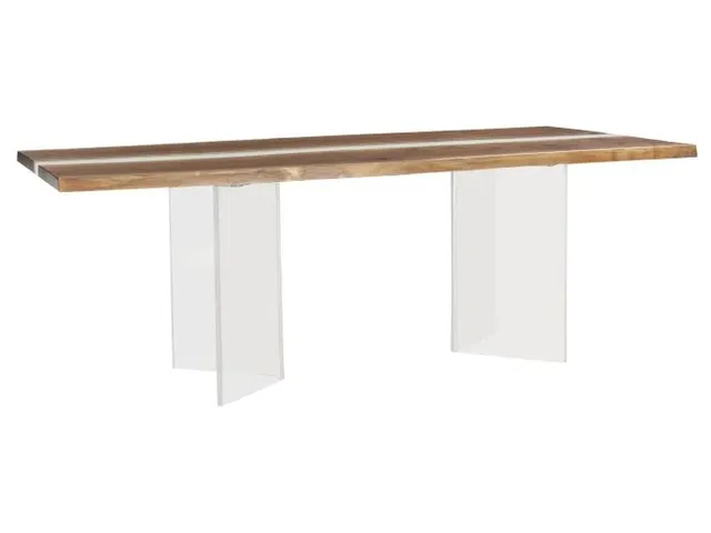 Crotch Cut Walnut 84 Rectangular River Table Top 