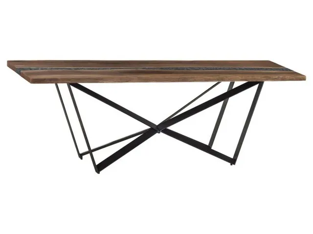 Crotch Cut Walnut 84 Rectangular River Table Top 
