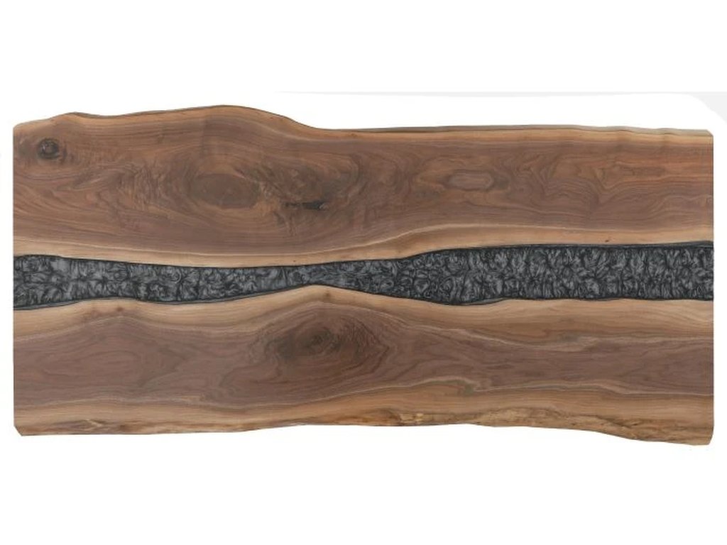 Crotch Cut Walnut 84 Rectangular River Table Top  - main image