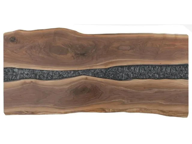Crotch Cut Walnut 84 Rectangular River Table Top 