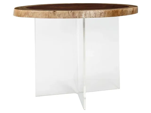 Acrylic Wedge Dining Height Base  - Alternative View