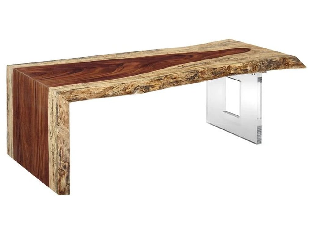 Natural Guanacaste 54 Waterfall Cocktail Table  - main image