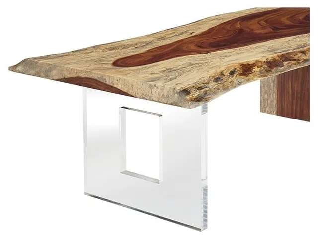 Natural Guanacaste 54 Waterfall Cocktail Table  - Alternative View