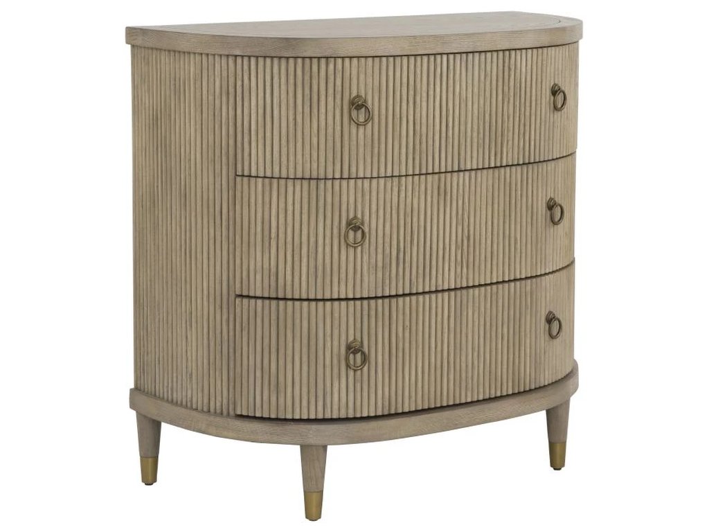 Three Drawer Demilune Chest  - main image