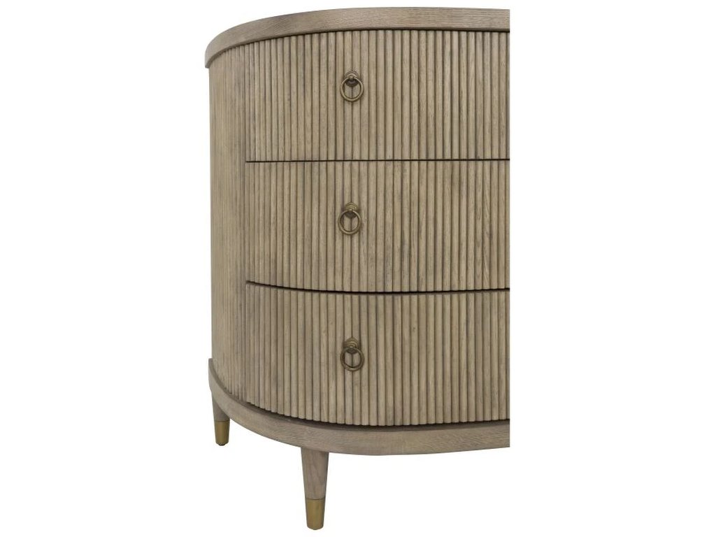 Three Drawer Demilune Chest  - image 7