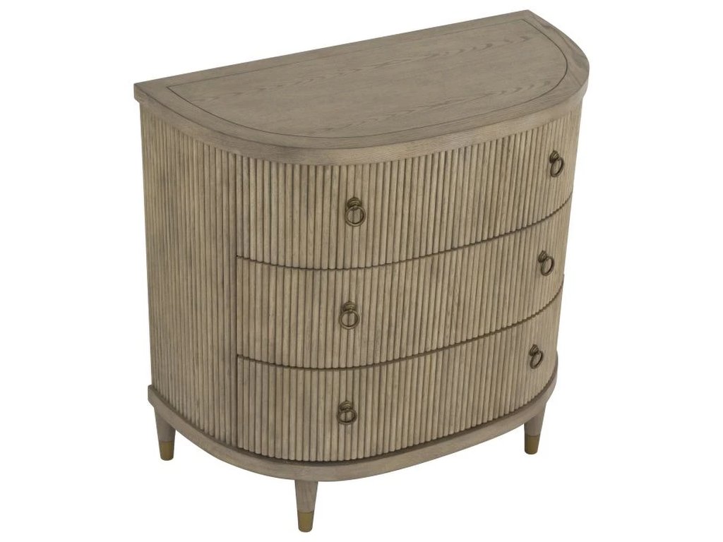 Three Drawer Demilune Chest  - image 4