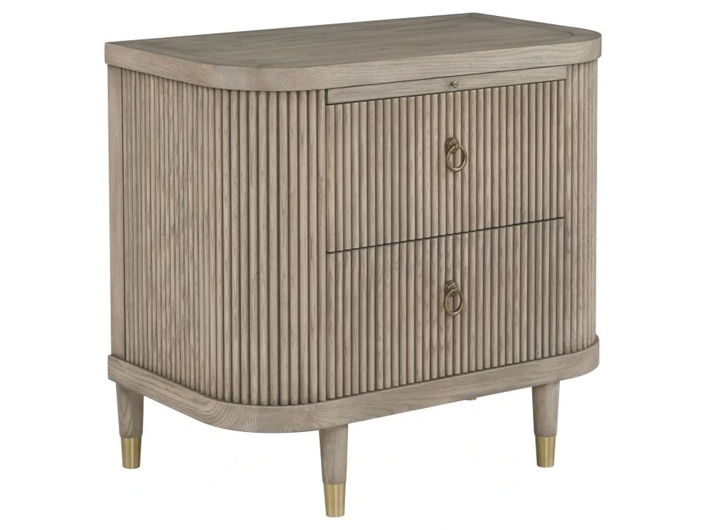 Two Drawer Demilune Nightstand  - main image