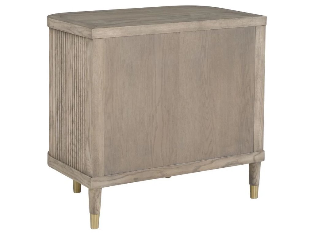 Two Drawer Demilune Nightstand  - image 2