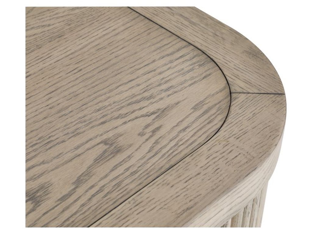Two Drawer Demilune Nightstand  - image 7