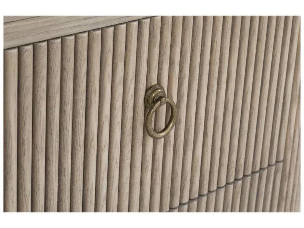 Two Drawer Demilune Nightstand  - image 6
