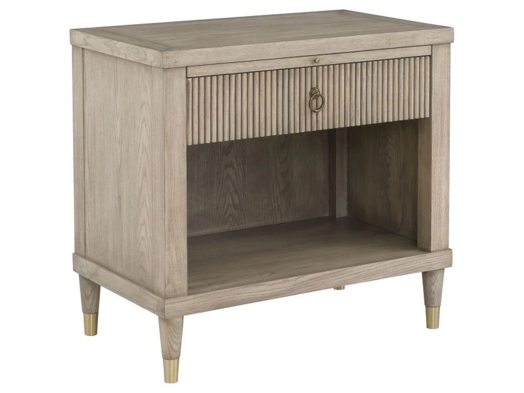 One Drawer Rectangular Nightstand  - main image