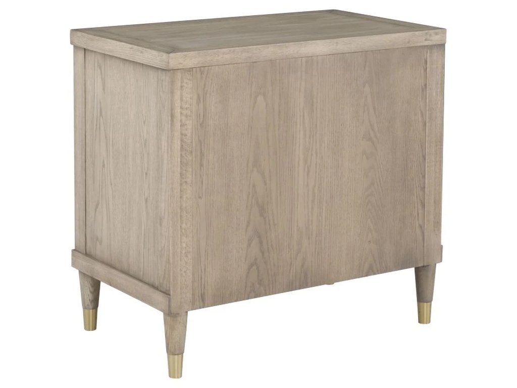 One Drawer Rectangular Nightstand  - image 2